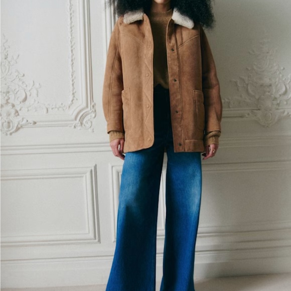 Sezane Camel Ecru Nico Jacket NWT sz 2 - Picture 2 of 6